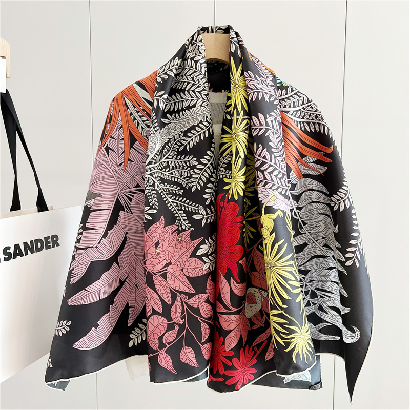 Travel Accessories Neck - 14mm Silk Scarf Women Hand Rolled