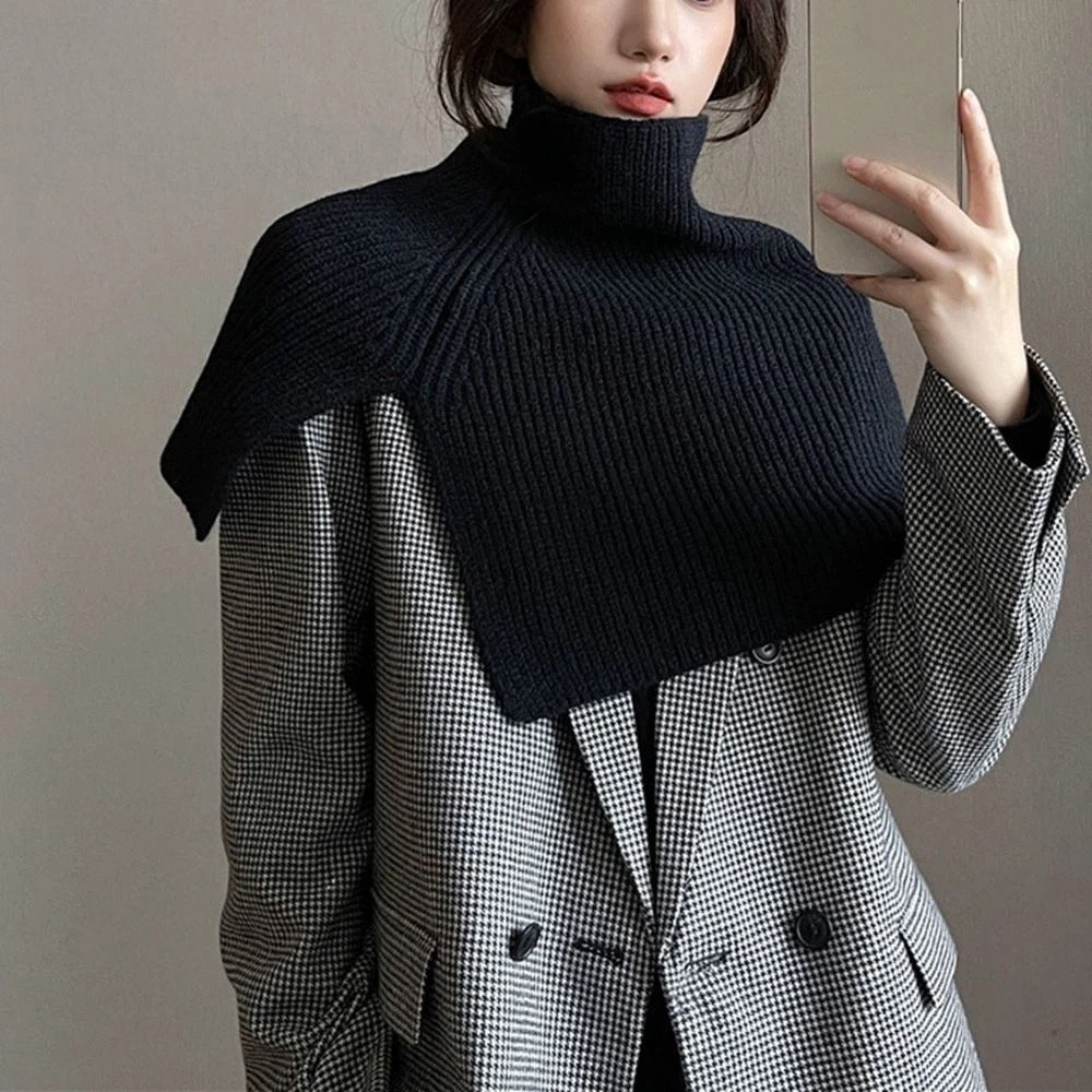 Travel Accessories Neck - Retro Pullover Knitted Shawl Warm Thicken