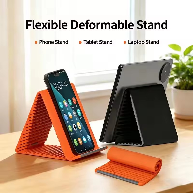 Travel Accessories Gadget - Lazy Portable Phone Stand Silicone Desktop