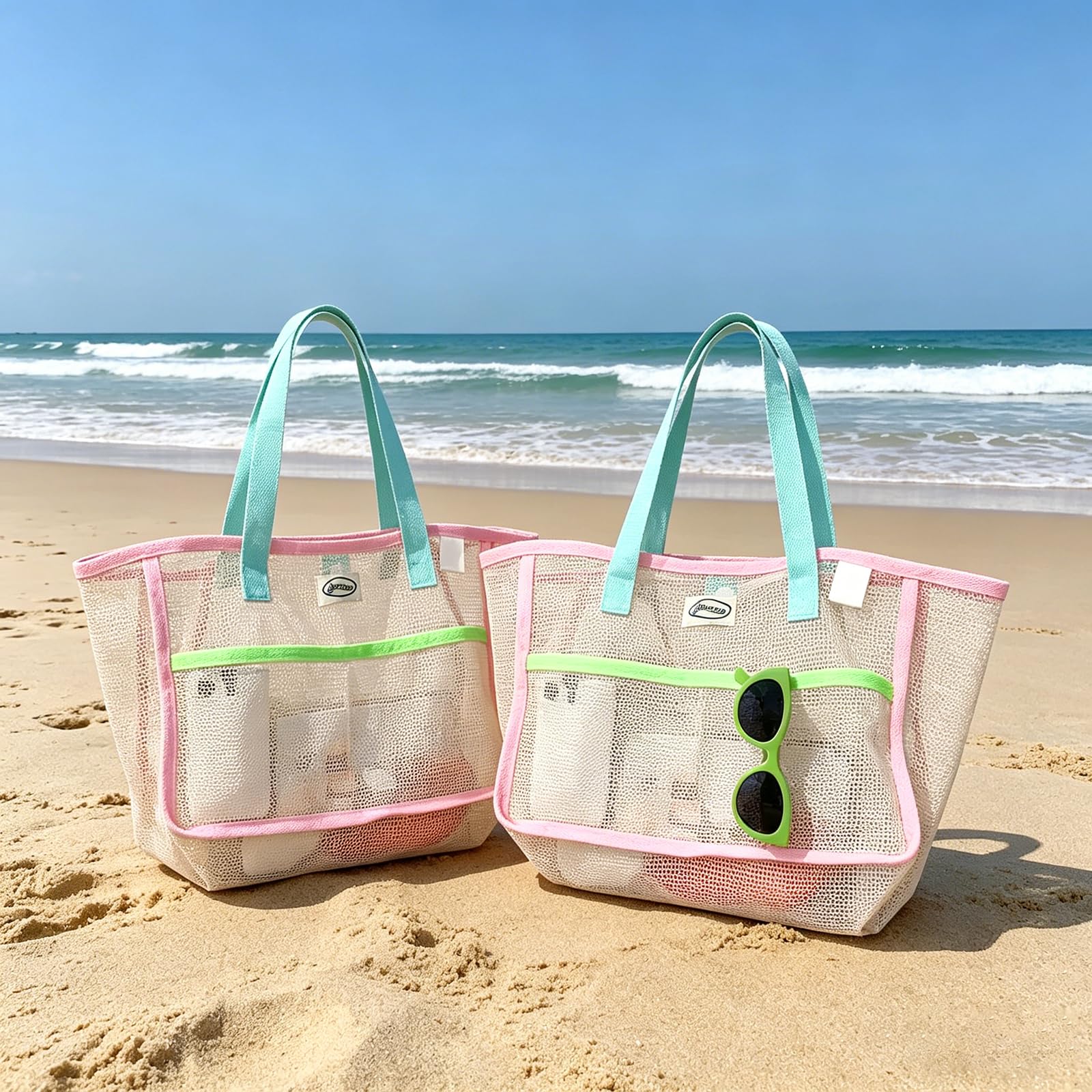 Travel Accessories Us - Beach Bags for Women Colorful Foldable