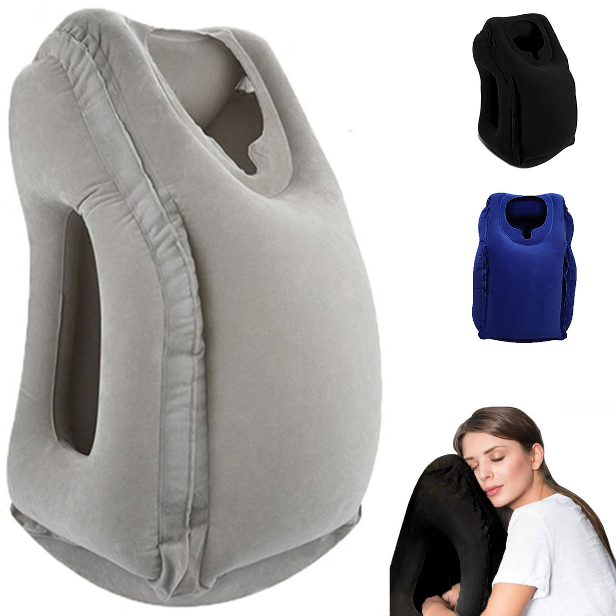 Travel Accessories For Long Haul Flights - Inflatable Travel Pillow,Travel Accessories With Neck