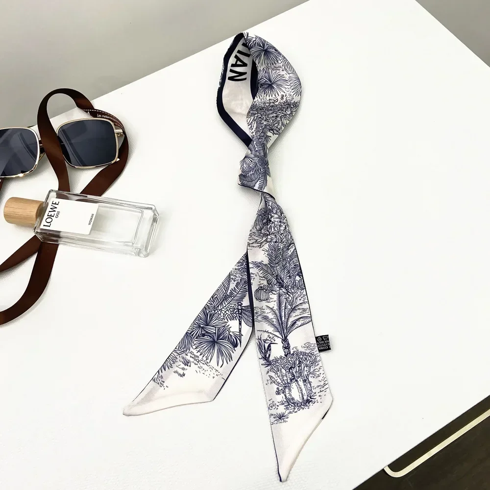 Extended Ribbon Scarf, Silk Ha - Travel Accessories Neck 评论和价格
