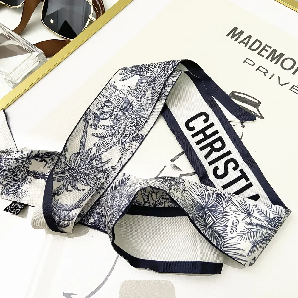 Extended Ribbon Scarf, Silk Ha - Travel Accessories Neck 评论和价格
