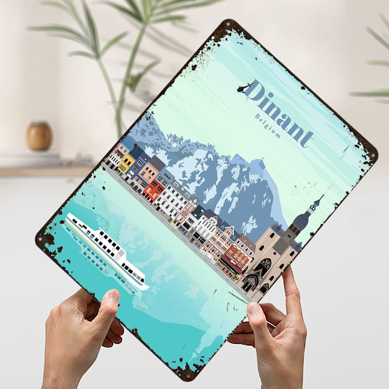 Travel to Dinant Printed Poste - Travel Accessories For Europe 评论和价格