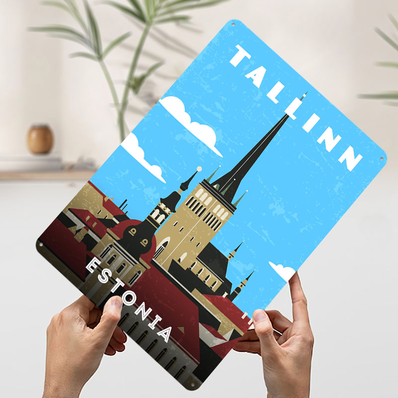 Estonia Retro Travel Poster Cu - Travel Accessories For Europe 评论和价格