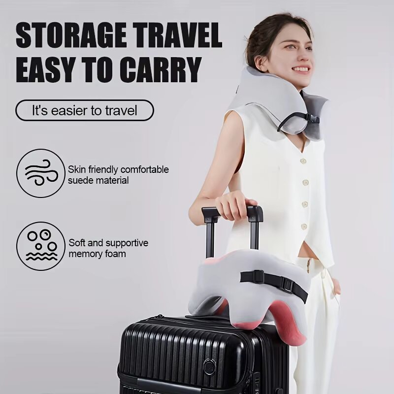 Memory Foam U‑Shape Neck Pillo - Travel Accessories Pillow 评论和价格