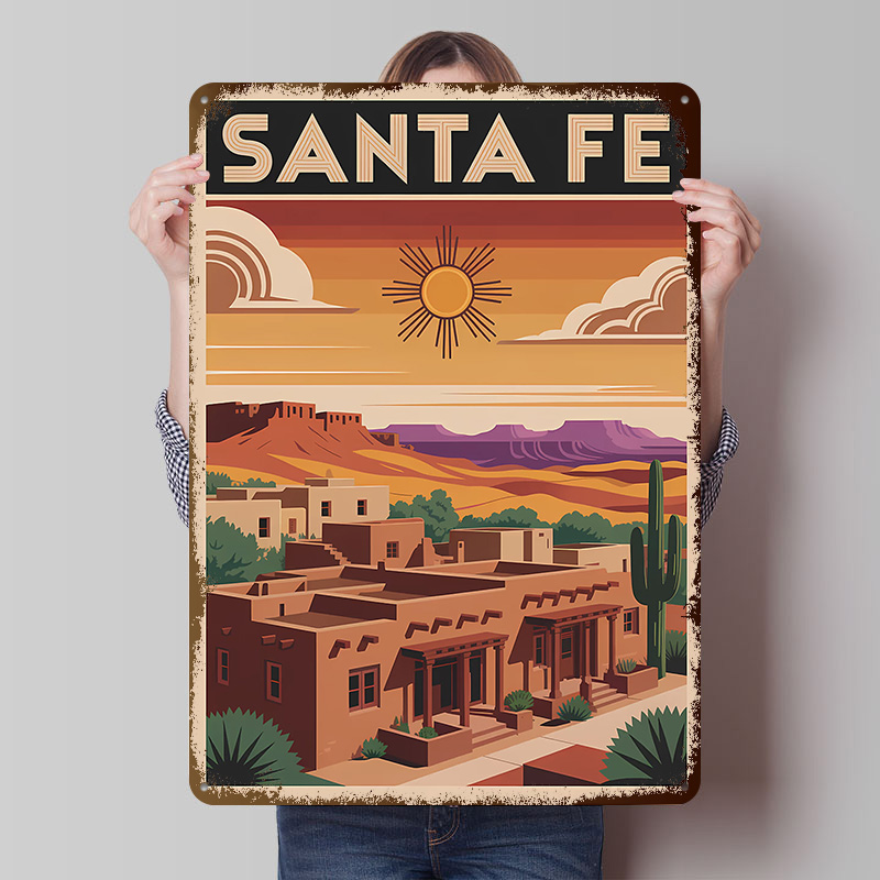 Santa Fe Travel Poster Customi - Travel Accessories For Europe 评论和价格