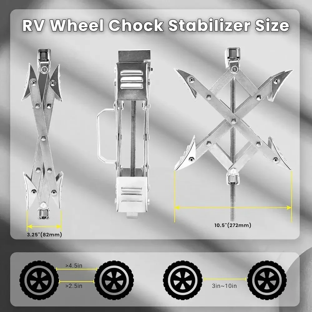 X-Shaped RV Wheel Chock Fit 3. - Travel Accessories Us 评论和价格