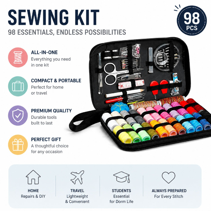 68/98PCS Sewing Accessories To - Travel Accessories Gadget 评论和价格
