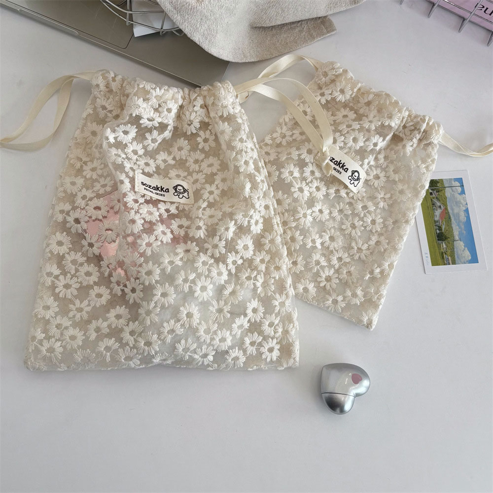 Lace Embroidered Daisy Mesh Dr - Travel Accessories Us 评论和价格