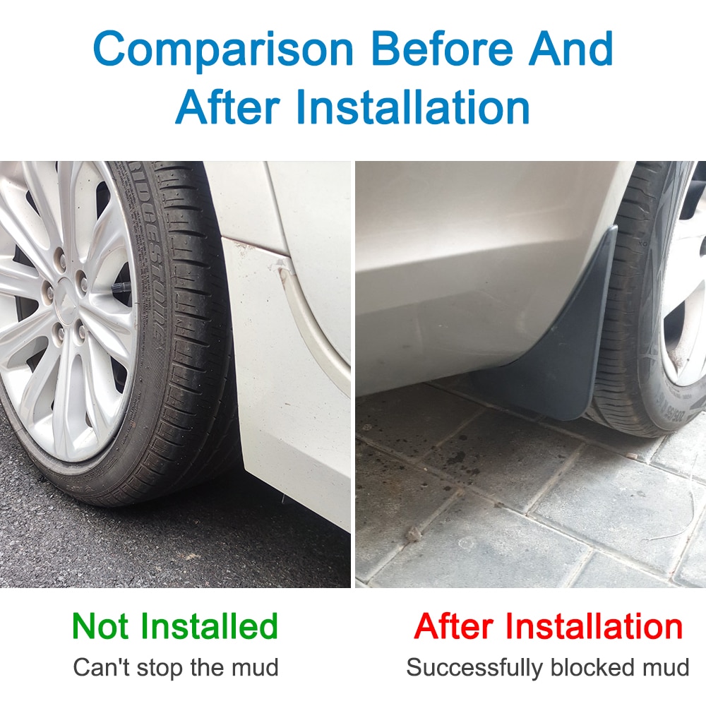 Car Mudflaps Splash Mud 4PCS F - Travel Accessories 2022 评论和价格