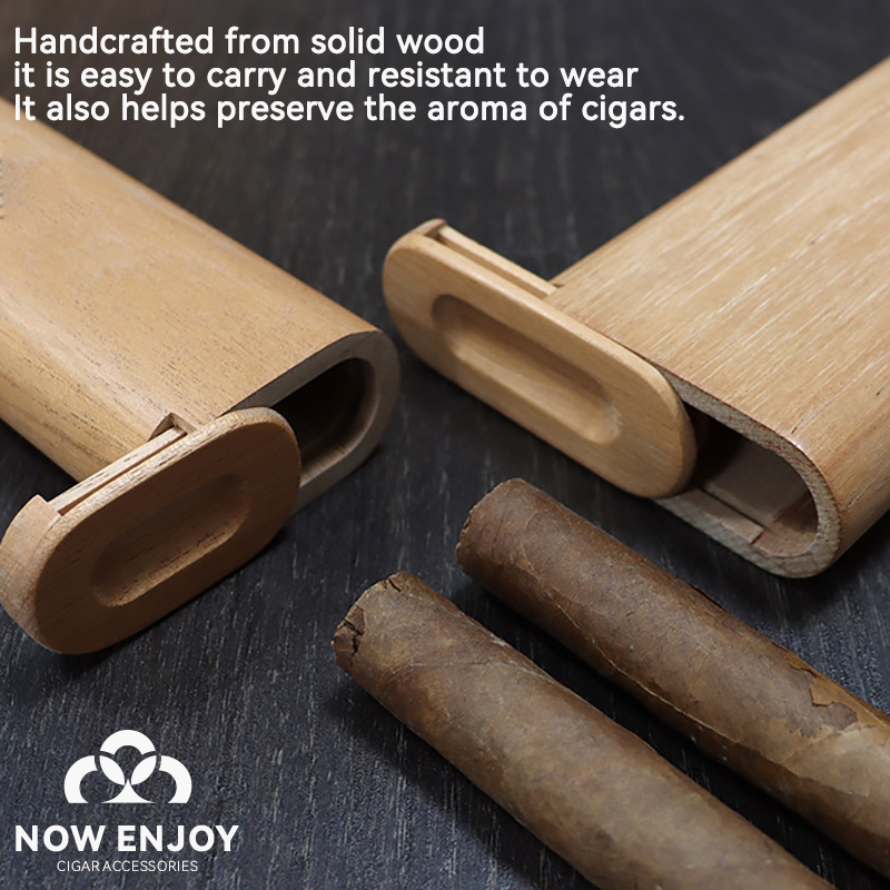 Portable Cigar Case Natural Ce - Travel Accessories Us 评论和价格