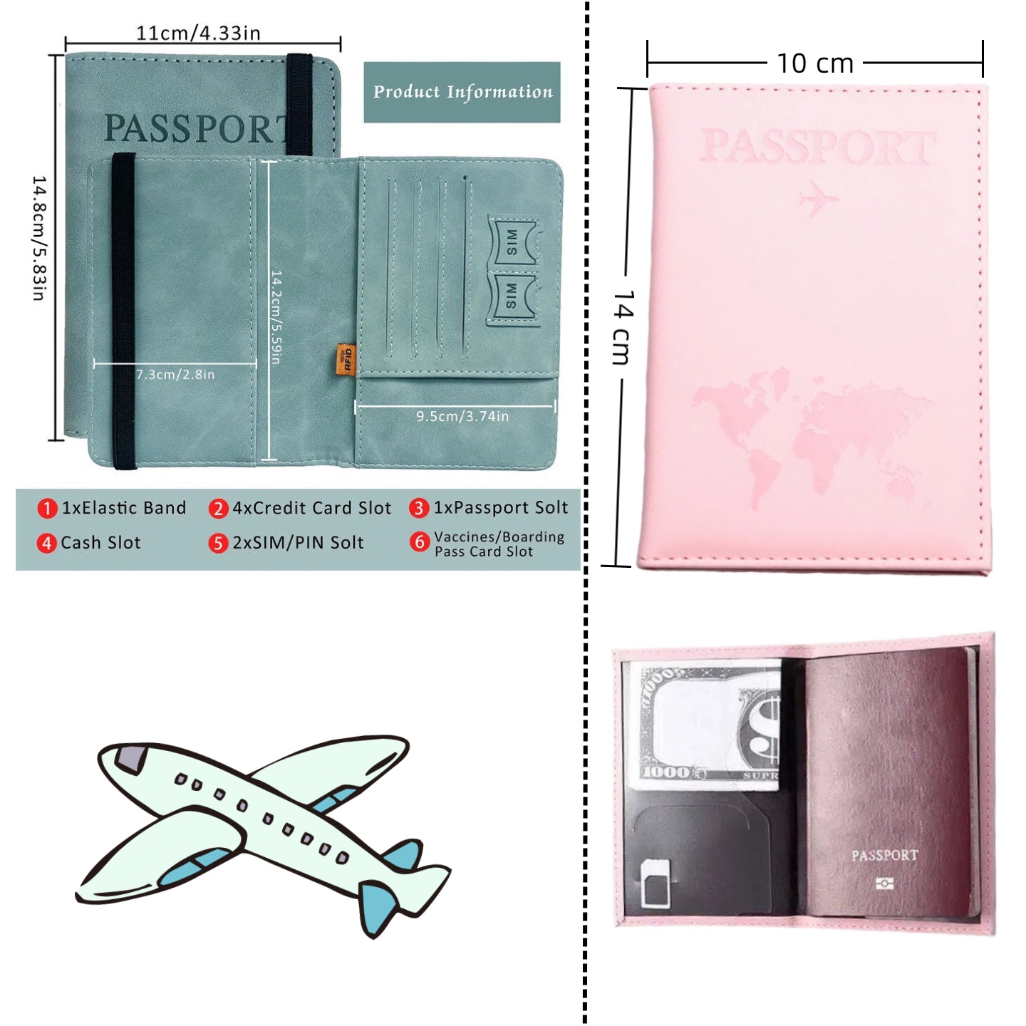 Vintage RFID Passport Cover fo - Travel Accessories Rfid 评论和价格