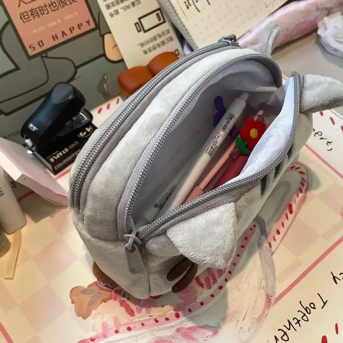 Cute Pusheen Pencil Case Carto - Travel Accessories Gadget 评论和价格