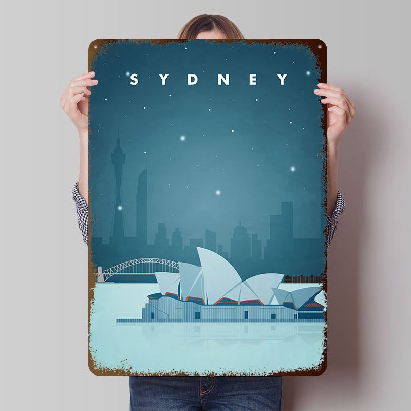 Sydney Travel Poster Customize - Travel Accessories For Europe 评论和价格