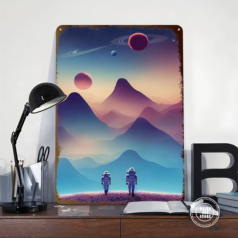 Astronaut Traveling Poster Cus - Travel Accessories For Europe 评论和价格