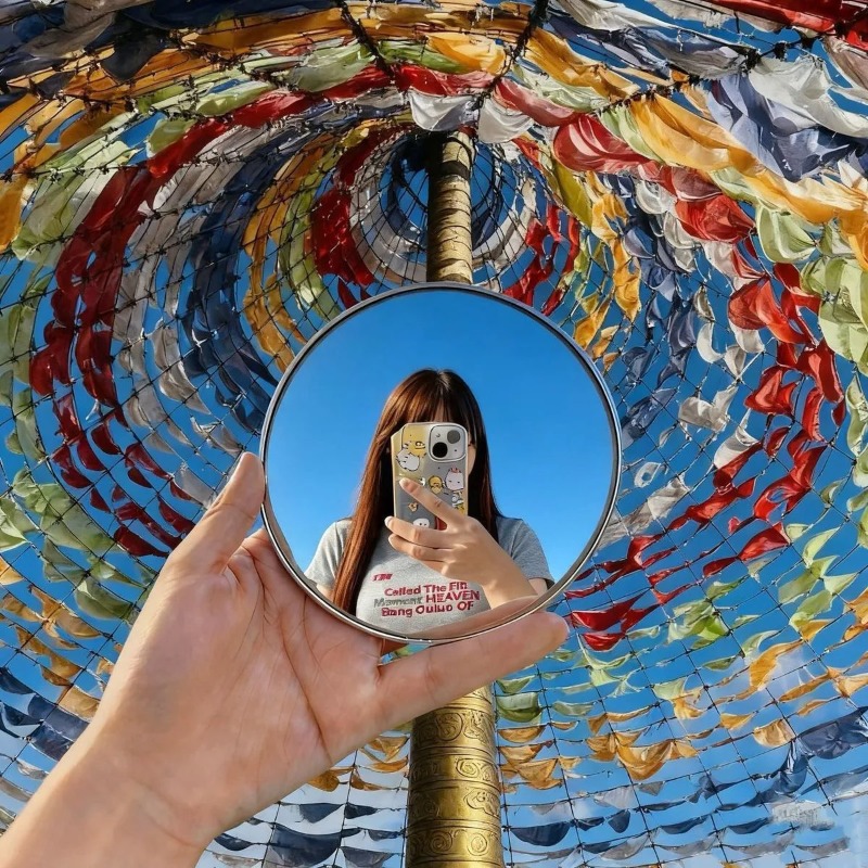 Portable Round Convex Mirror H - Travel Accessories Gadget 评论和价格